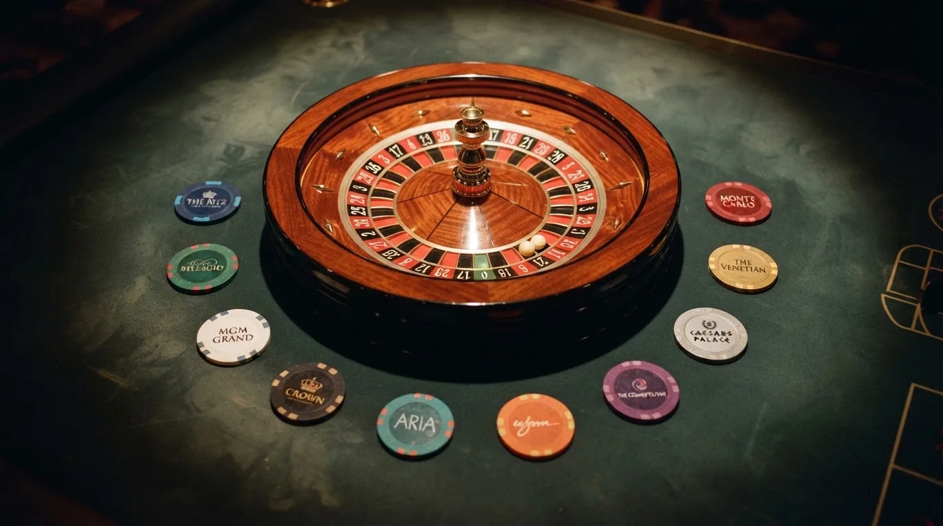 Composición con los logotipos de los diez operadores destacados sobre un fondo de mesa de ruleta con luz cánida, ordenados visualmente